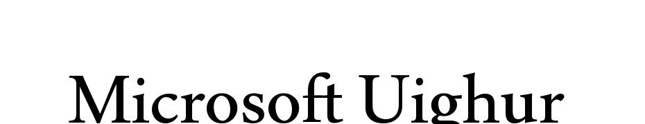 Microsoft Uighur Yazı tipi ücretsiz indir
